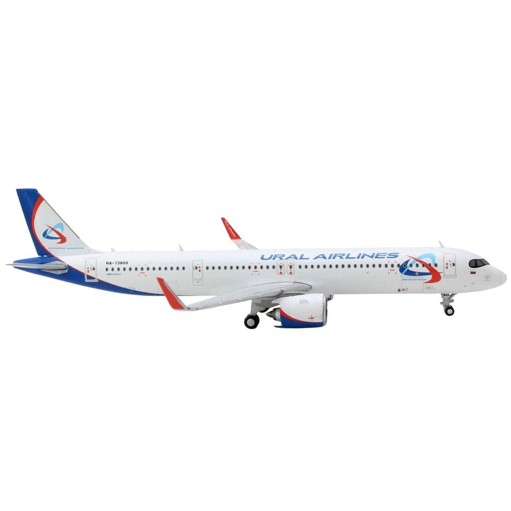 Avião GeminiJets Ural Airlines Airbus A321neo em escala 1/400