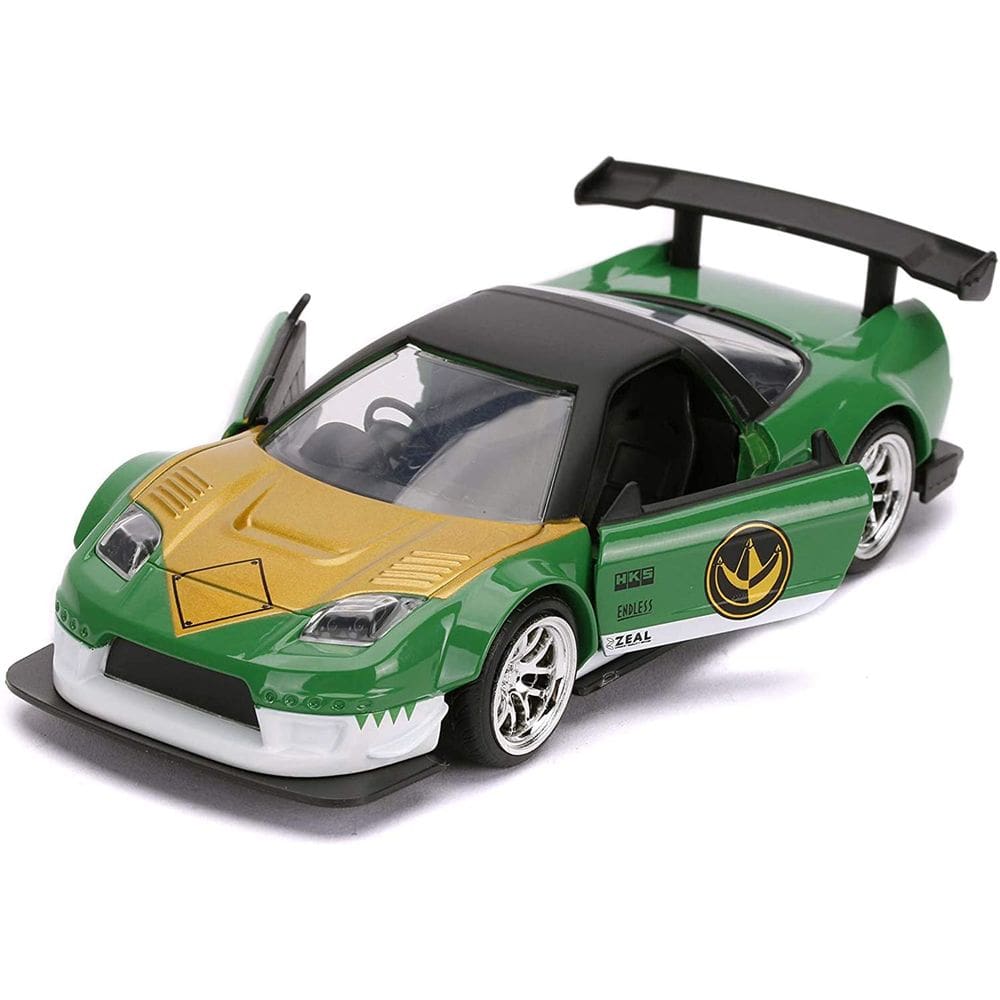 Carro fundido sob pressão Jada Toys Power Rangers 1:32 Green Ranger 2002 Honda NSX Type-R