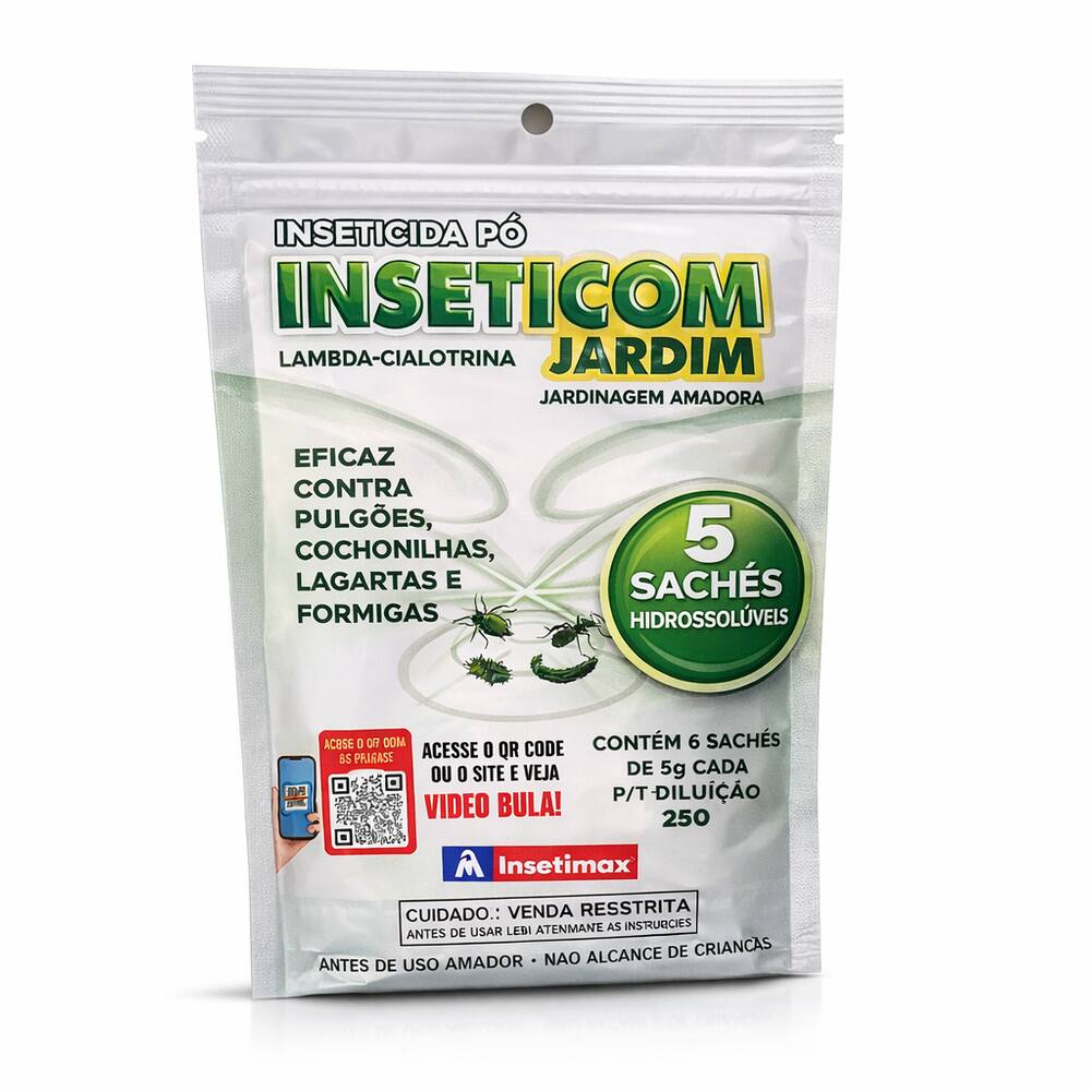 Inseticom Jardim Insetimax 25g uso em jardins e plantas
