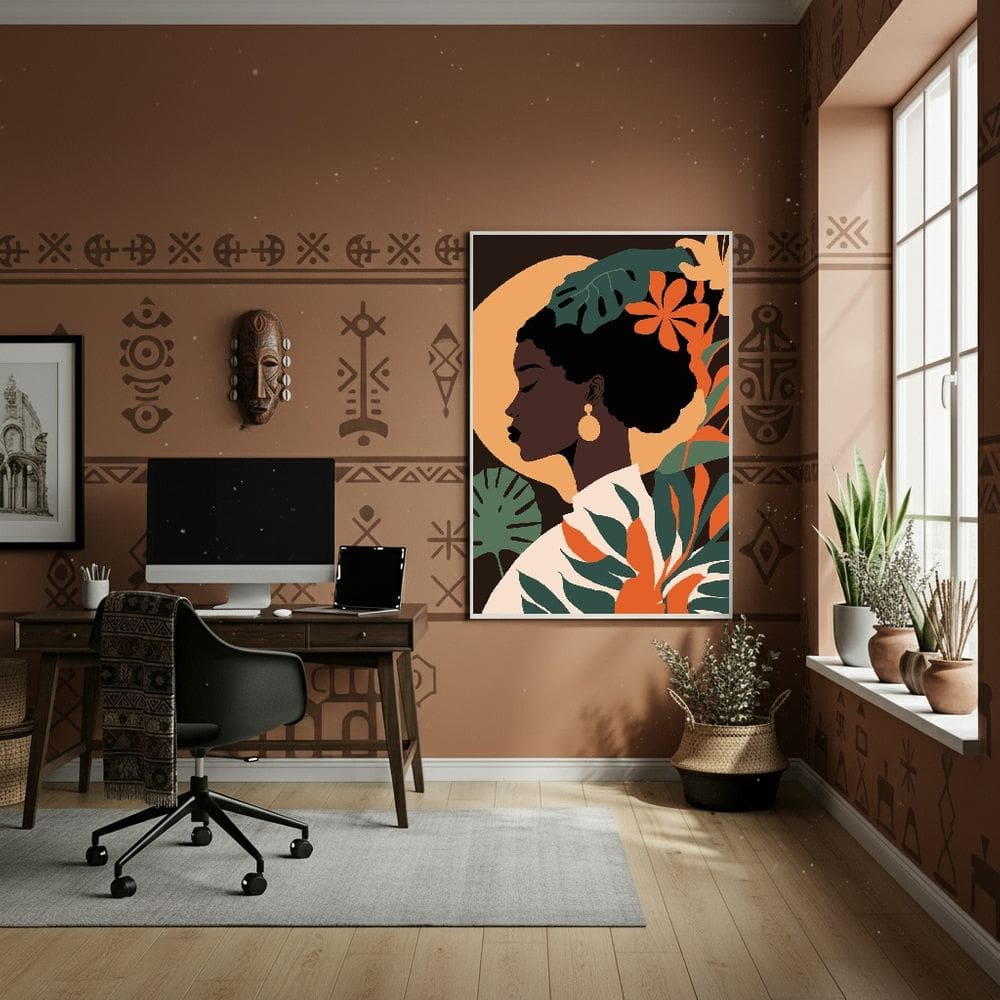 Quadro Decor Estação Das Cores 70x50cm Mold Branca