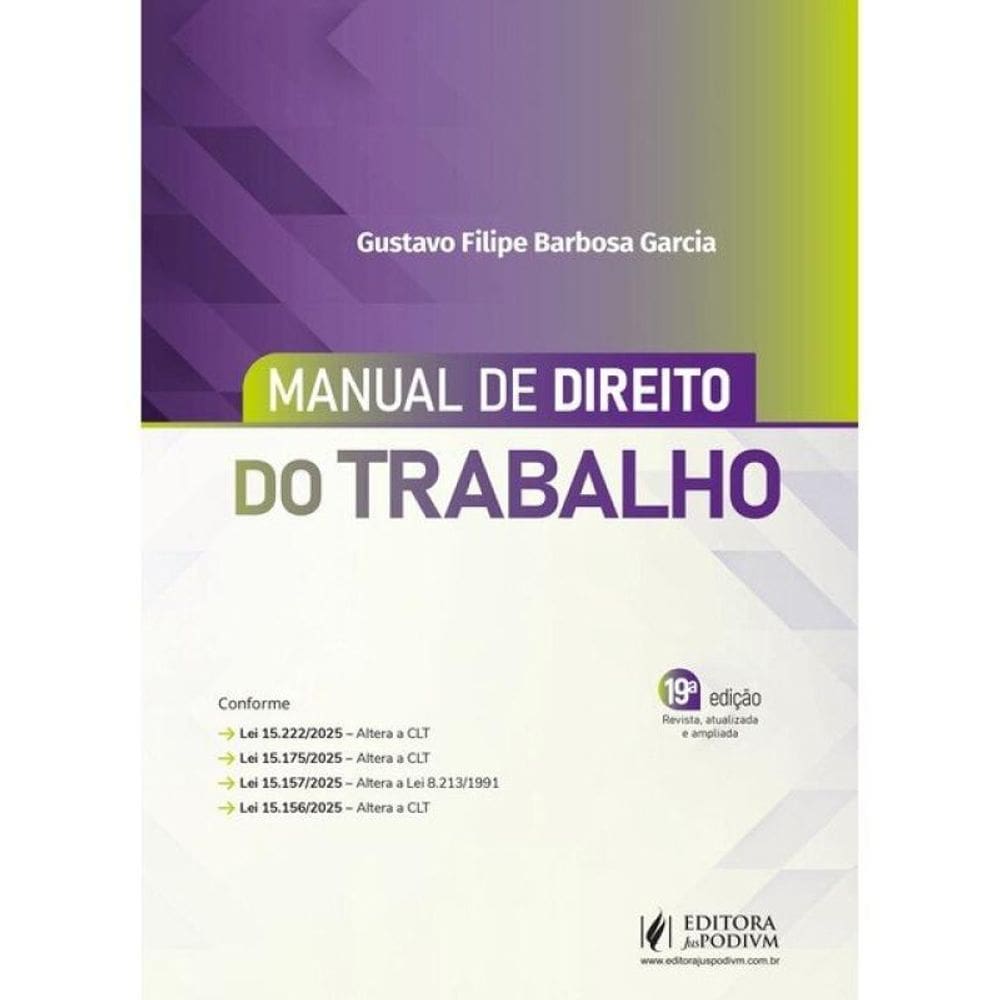 Manual De Direito Do Trabalho - 2026