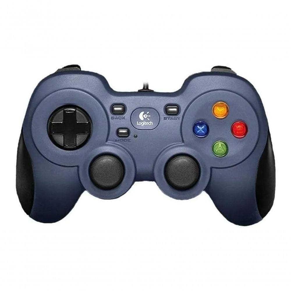 Controle De Jogos Com Fio Logitech F310 Para Pc Azul/preto