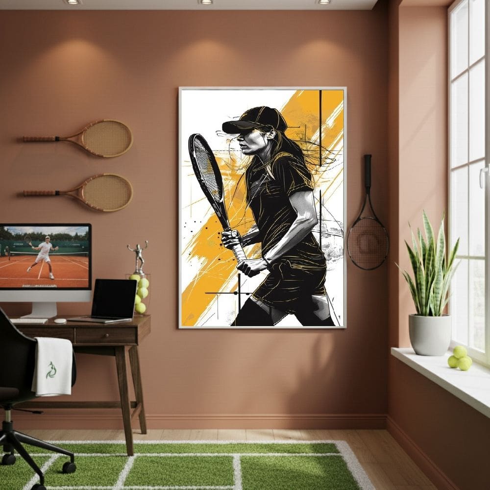 Quadro Decorativo Tênis Radical-70x50cm Mold Branca