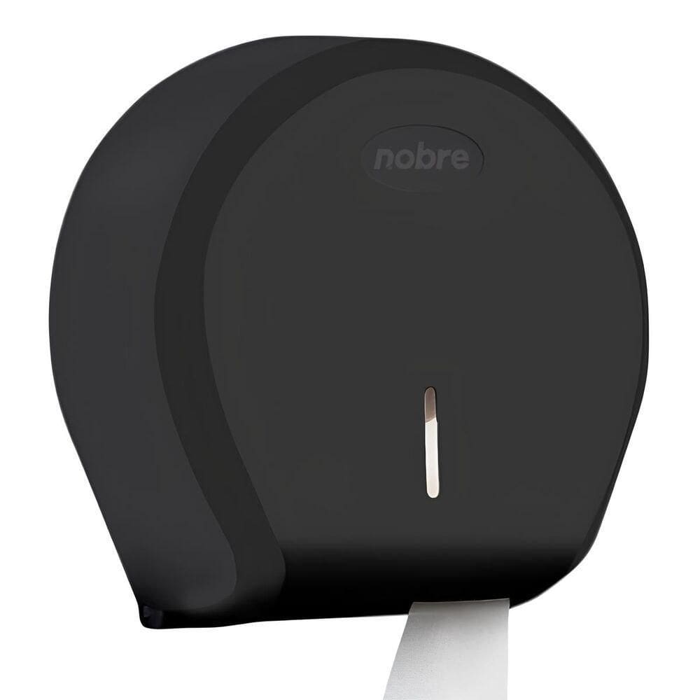 Dispenser Para Papel Higiênico Rolão 300-500m - Preto New Classic - Nobre