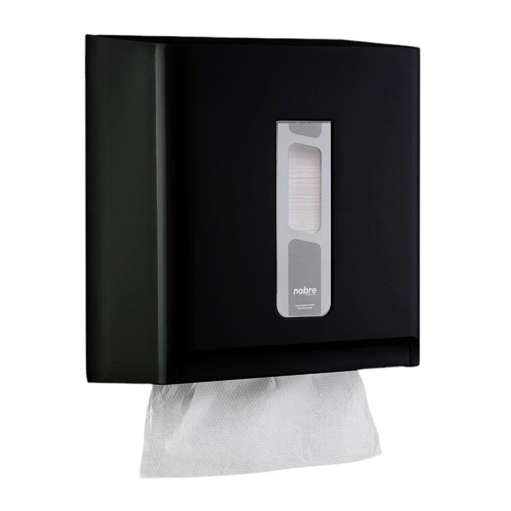 Dispenser Para Papel Toalha 1-3d Preto Plástico Street - Nobre