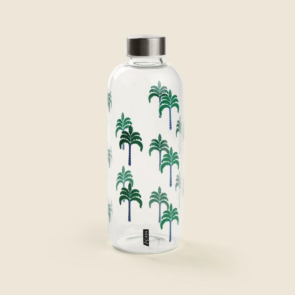 Garrafa Palm tree Borossilicato Verde 910ml - A\\CASA