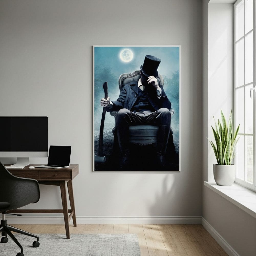 Quadro Abraham Lincoln Caçador de Vampiros - 70x50cm