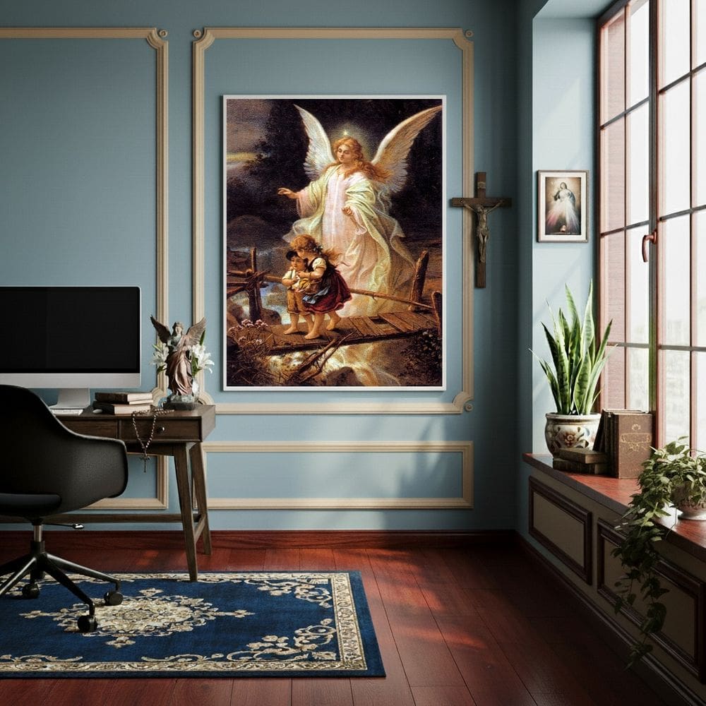 Quadro Decorativo Meu Anjo da Guarda - 70x50cm