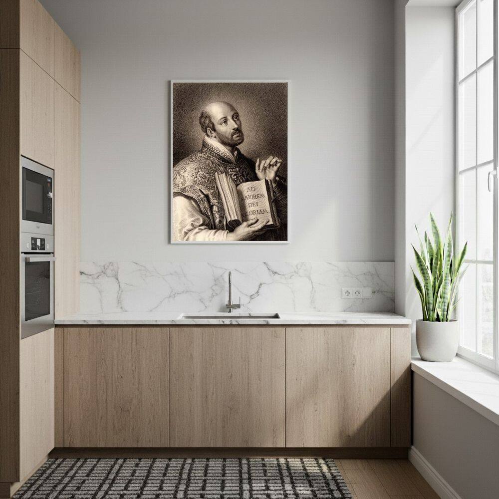Quadro Decorativo Santo Inácio De Loyola  - 70x50cm