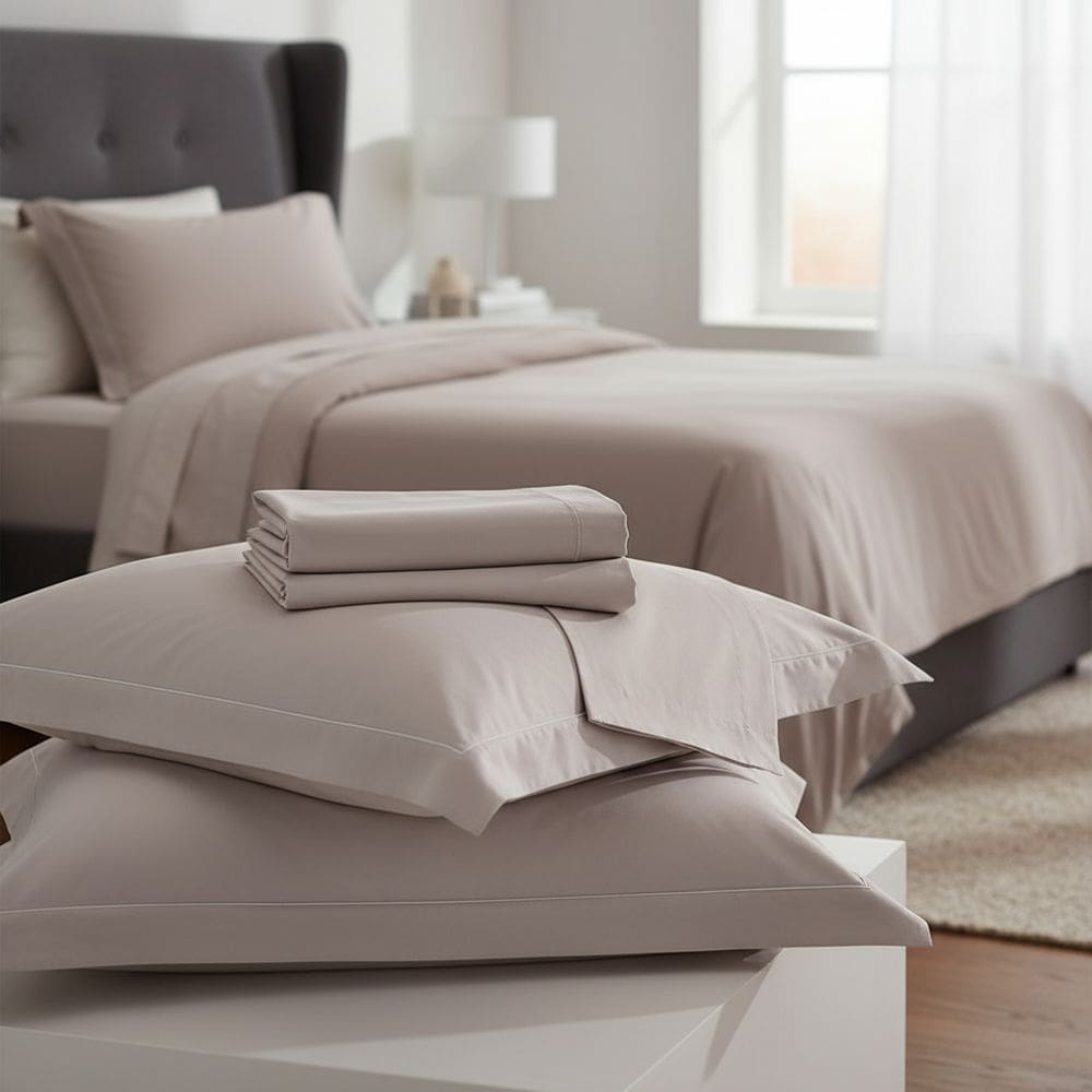 Jogo de Lençol Cama Casal 4 peças 230 Fios Reffinata Color Cor Fendii