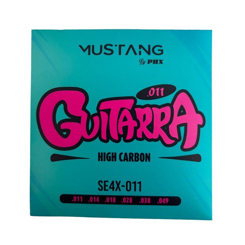 Encordoamento Para Guitarra 6 Cordas Mustang PHX (.011 - .049) SE4X-011V
