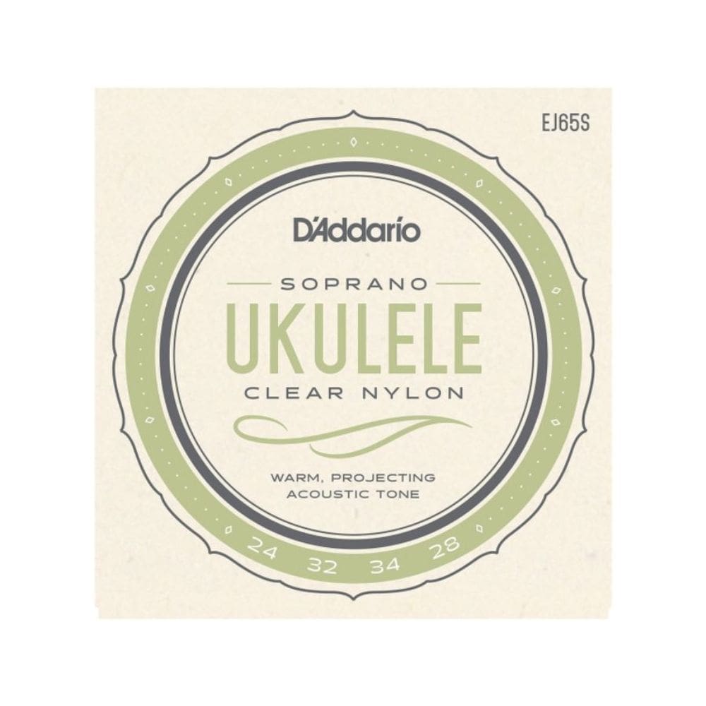 Encordoamento Para Ukulele 4 Cordas Soprano D`Addario (.024 - .028) EJ65S