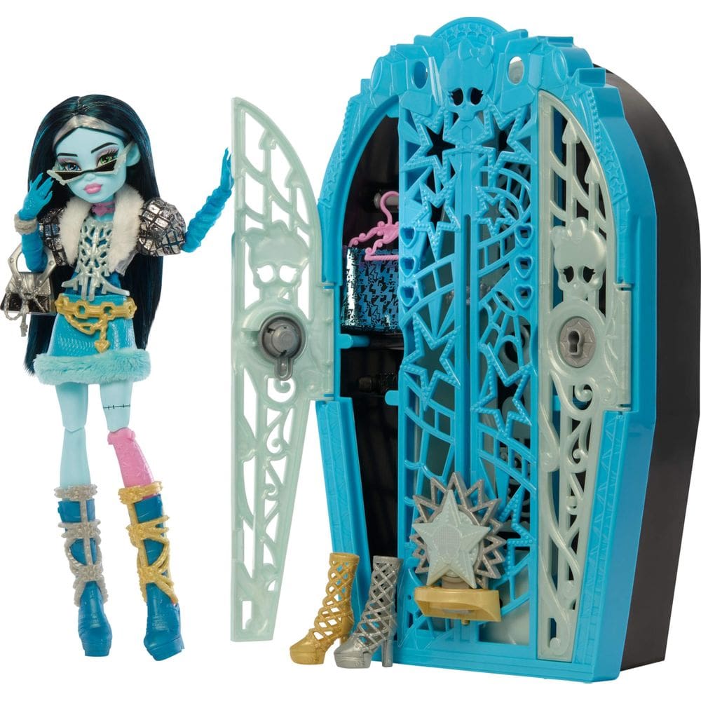 Conjunto de bonecas Monster High Skulltimate Secrets Hauntlywood Frankie