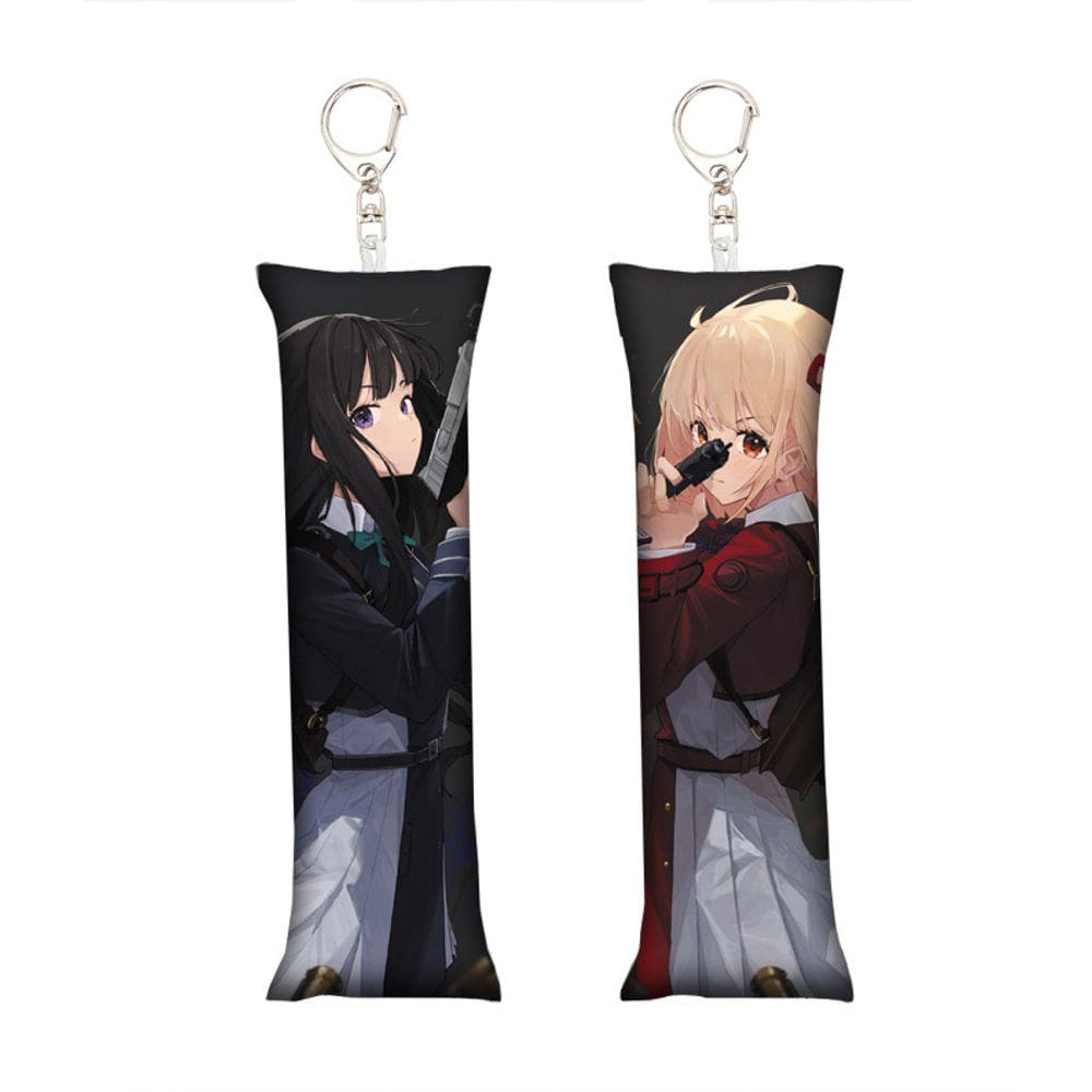 Chaveiro Dakimakura Lycoris Recoil Mini Chisato e Takina