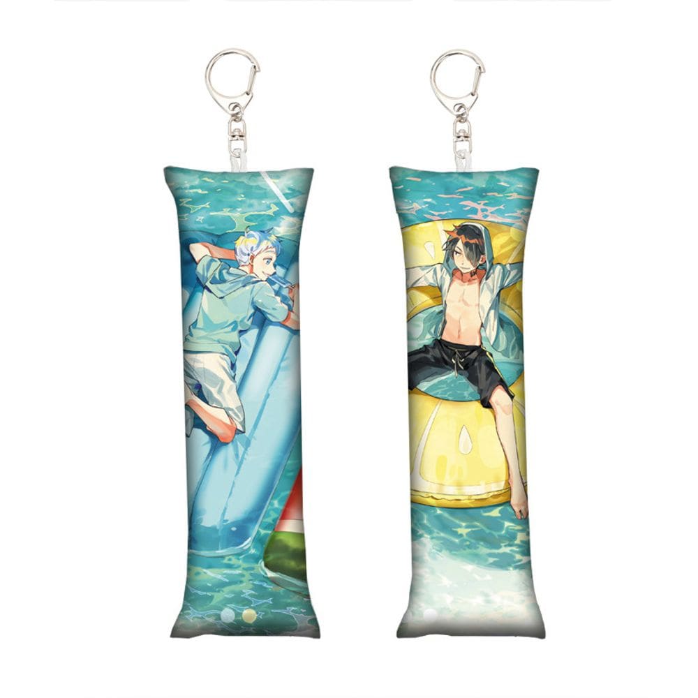 Chaveiro Mini Dakimakura The Promised Neverland Norman & Ray