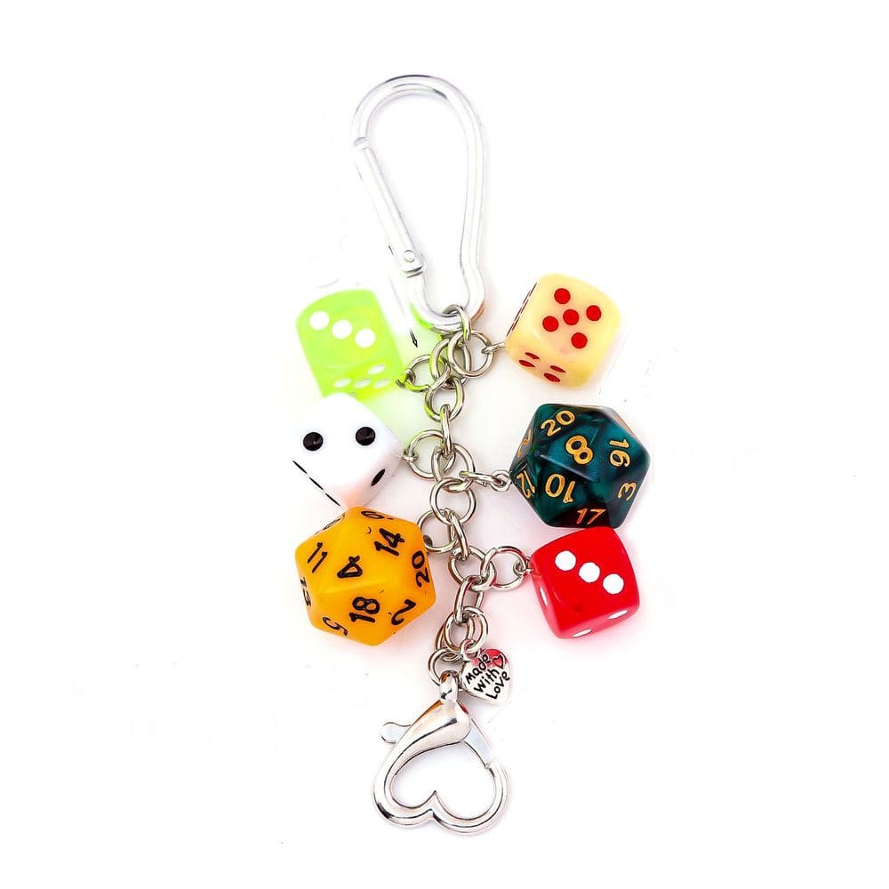 Chaveiro Chaveiro Punk Dice Starburst Black 8 Dice