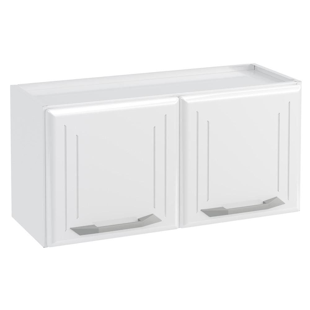 Armário de Cozinha de Aço Aéreo Duplo Telasul Topázio Branco