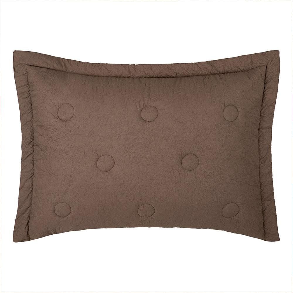 Porta Travesseiro Altenburg Siena Microfibra Marrom Bit