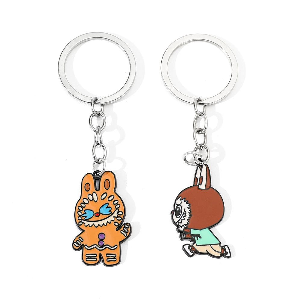 Chaveiro Labubus Alloy Enamel Desenho de Personagens de Desenho Animado