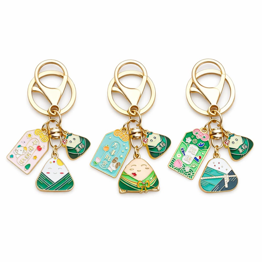 Chaveiro Dragon Boat Festival Zongzi Green Resin Blessing T