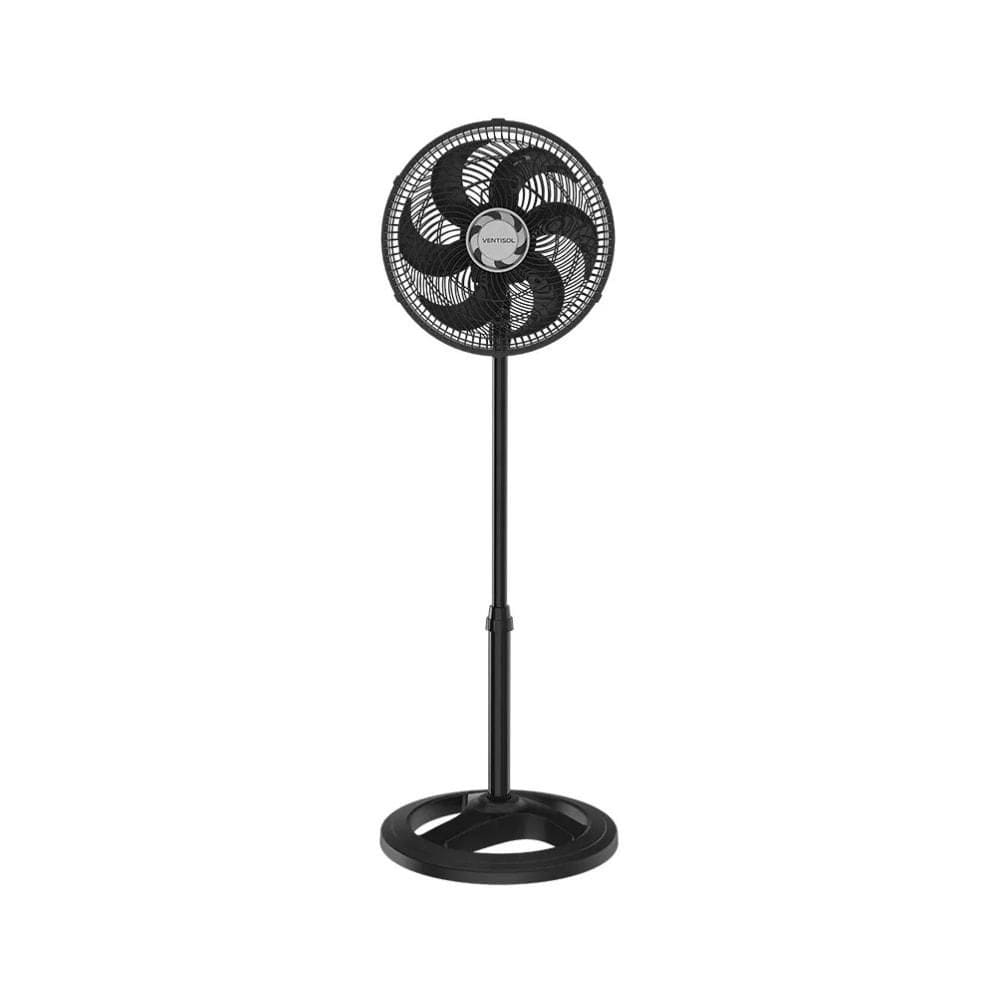 Ventilador de Coluna 30cm Turbo Preto Premium Ventisol