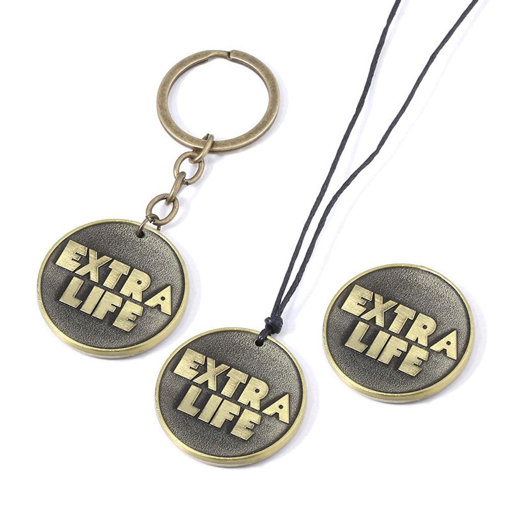 Memorabilia de moedas Key Chain Ready Player One Extra Life