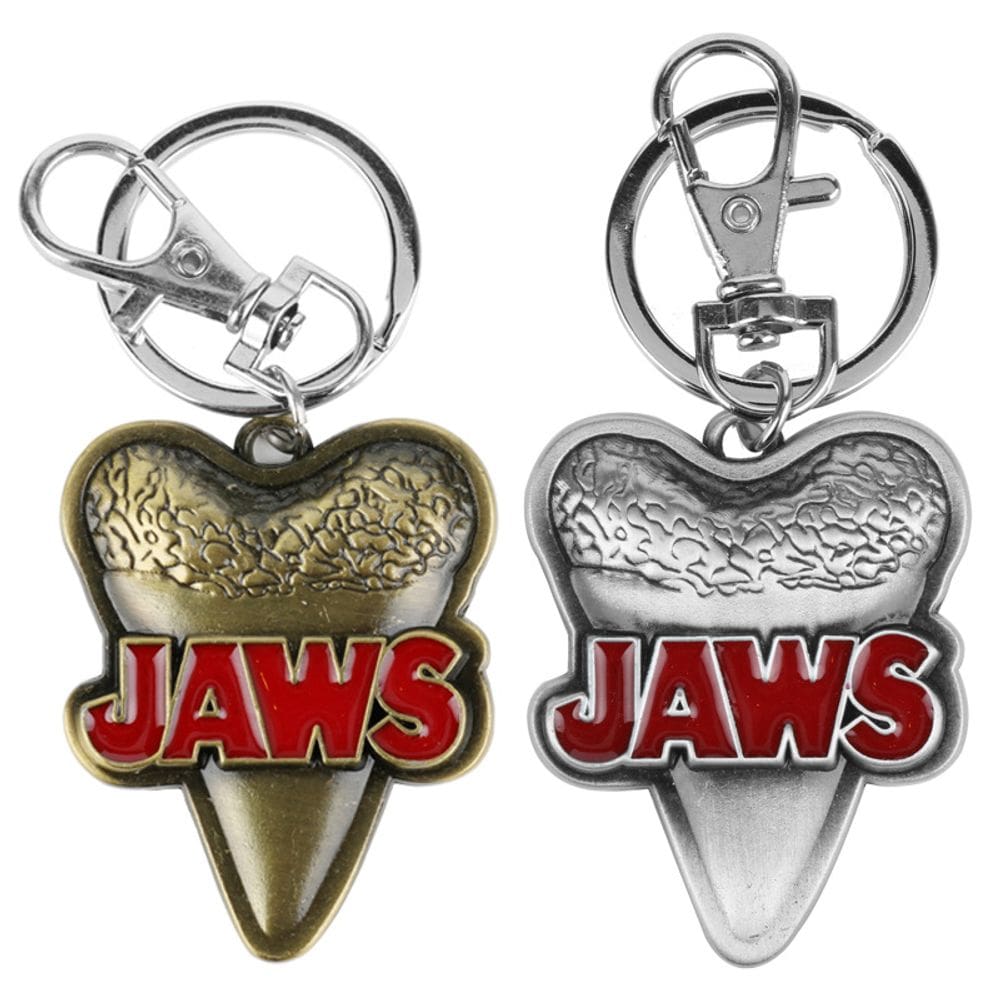 Chaveiro Jaws Shark Tooth Design Metal para coleção