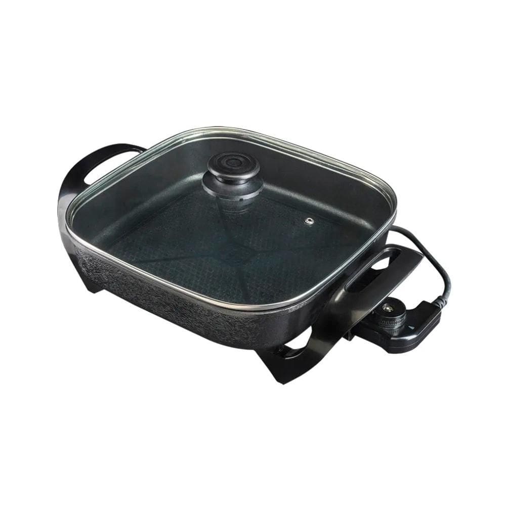 Panela Elétrica Multifuncional 30cm Grill Antiaderente Portátil Quadrada APEQ01 Agratto