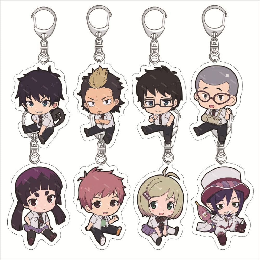 Conjunto de chaveiros de acrílico Blue Exorcist Rin Yukio Shiemi