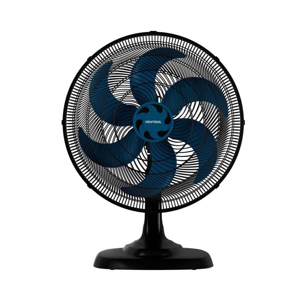 Ventilador de Mesa Turbo 50cm 6 Pás Azul Premium Ventisol