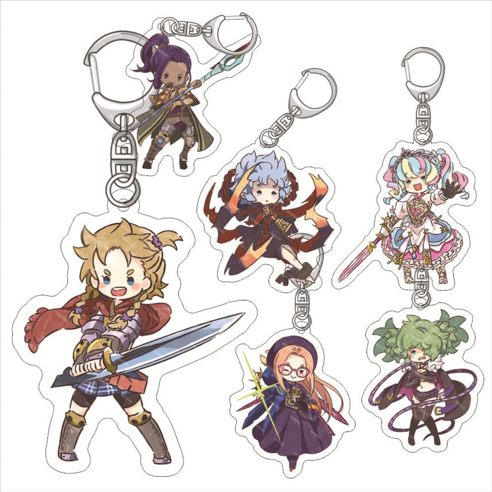 Chaveiro Labirinto de acrílico do World Tree Sword Fighter