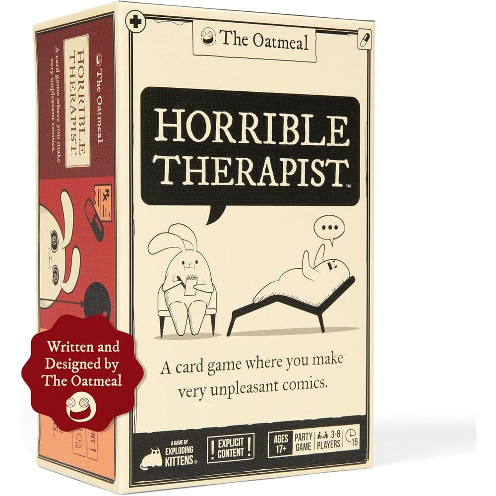 Jogo de cartas Horrible Therapist Party 150 Comic Cards Adult