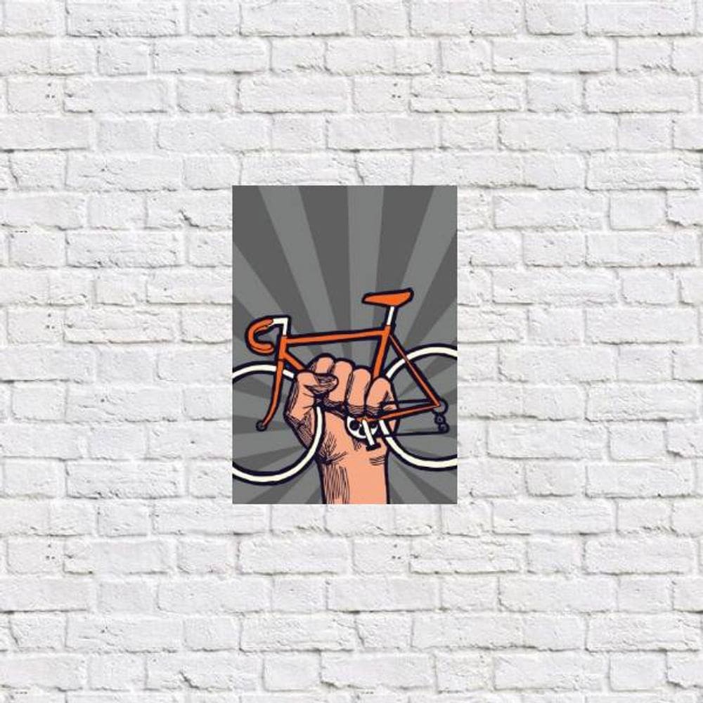 Placa Decorativa Bike Revolution 18x27cm