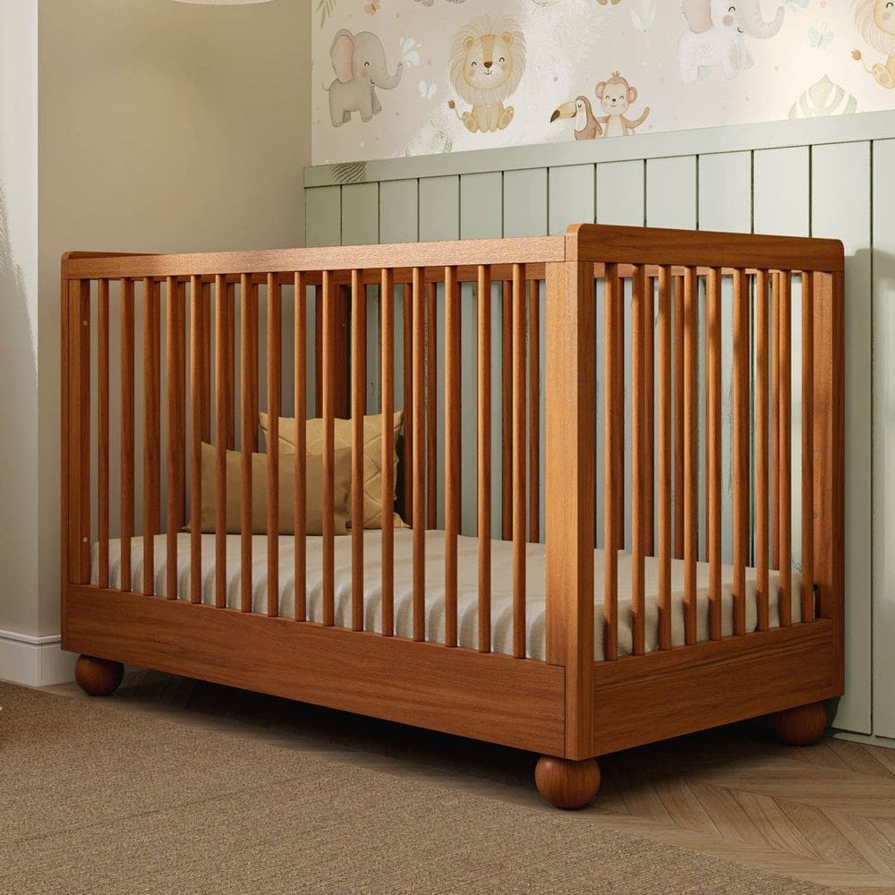 Berço Evolutivo em Madeira Maciça 3 em 1 Orbi Casatema Madeiraoriginals Canela