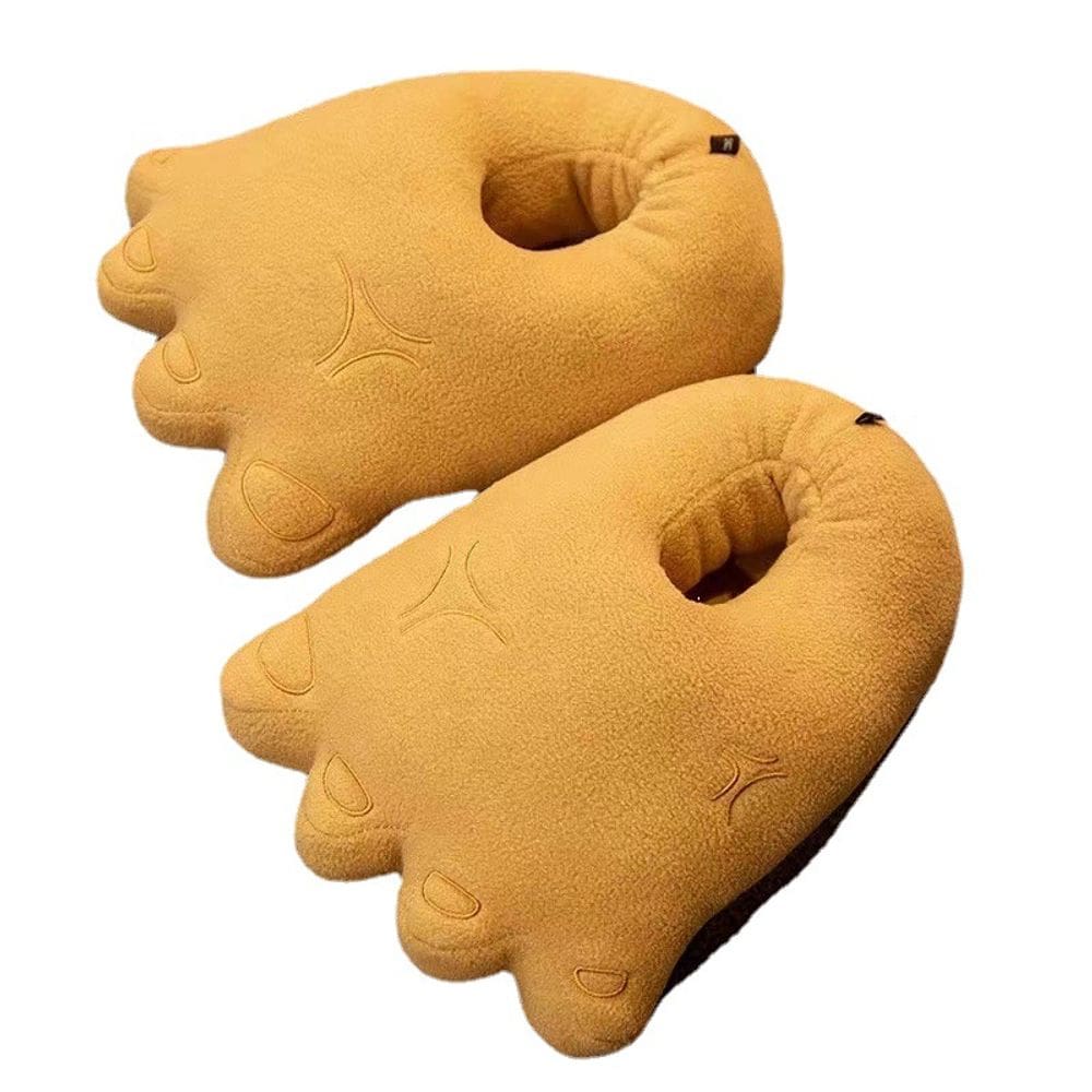 Chinelos de pelúcia Funny Giant Foot Design Warm Winter House