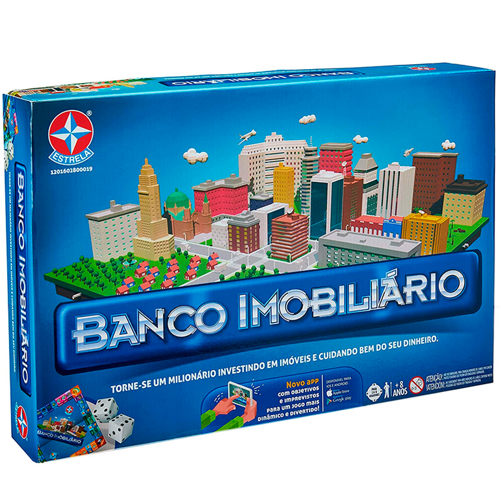 Jogo Banco Imobiliário  Grande - ESTRELA com APP