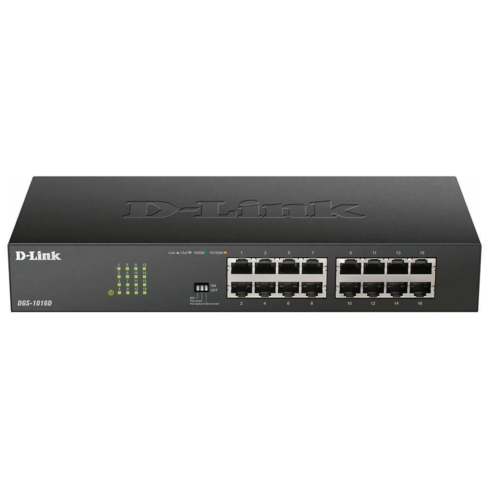 Hub Switch D-link Dgs-1016d 16 Portas - 10-100-1000mbps