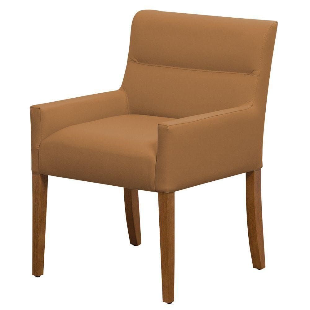 Cadeira Para Mesa De Jantar Angel Base Madeira Corano Caramelo - Nexta Casa