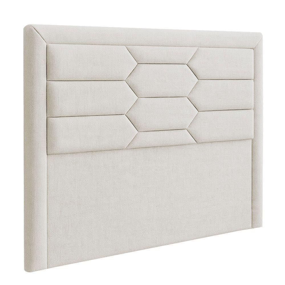 Cabeceira Casal King Cama Box 195 Cm Roma Linho Cru - Nexta Casa