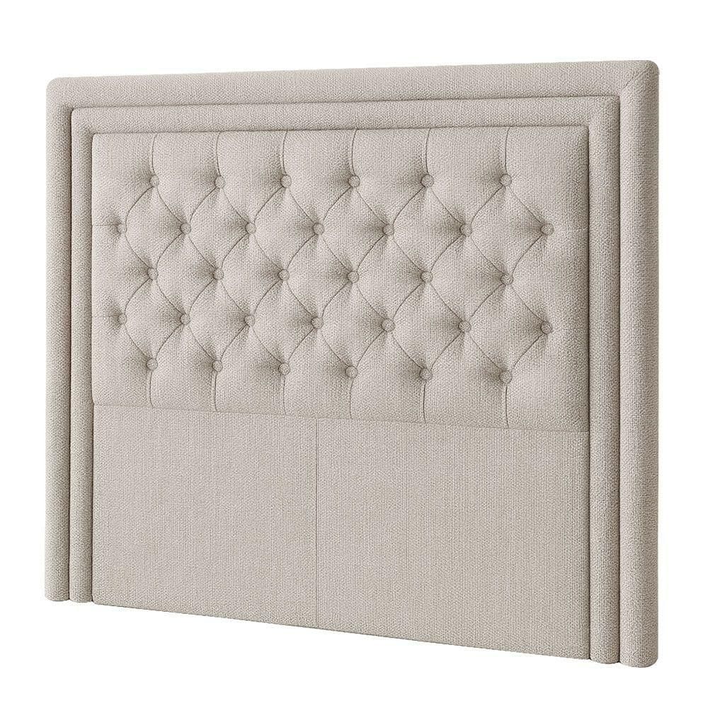 Cabeceira Cama Box Casal 140 Cm Elegance Linho Cru - Nexta Casa