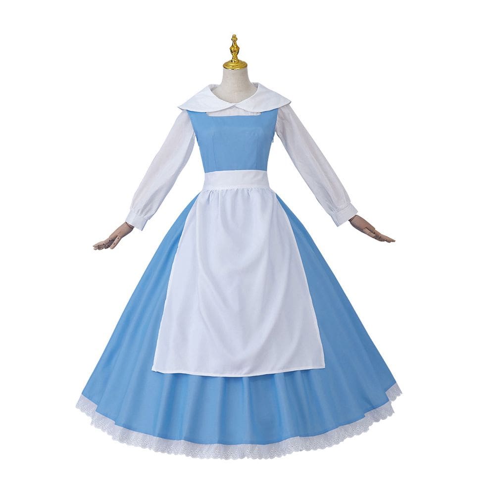 Beautys And Beasts Belles Dress, fantasia de cosplay, Halloween Co.