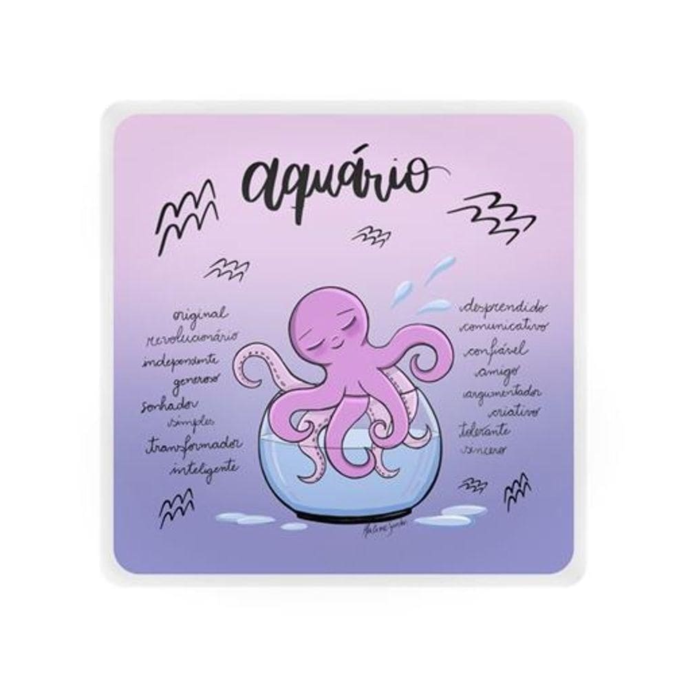 Mini Luminária Box Signos Aquário Usb