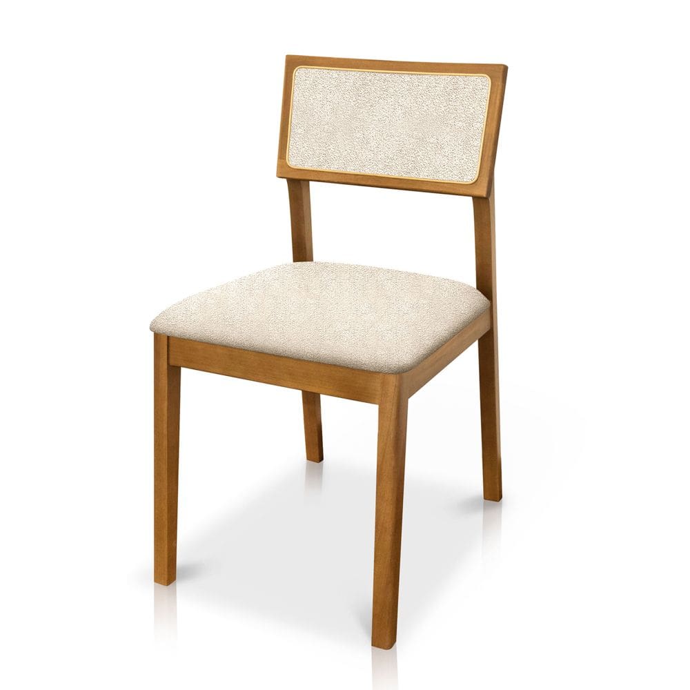 Cadeira de Jantar e Living Millie Estofada Bouclê - Desk Design