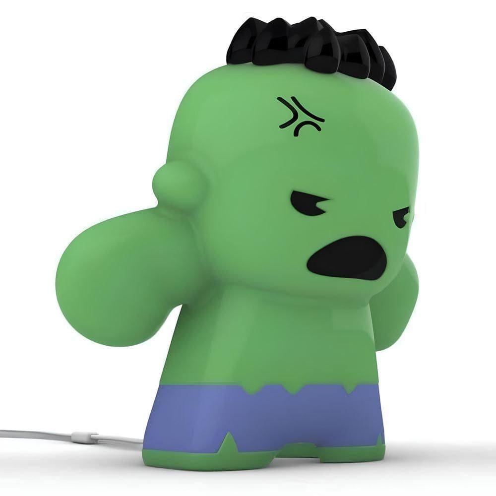 Luminária De Mesa 3d Hulk Kawai Marvel
