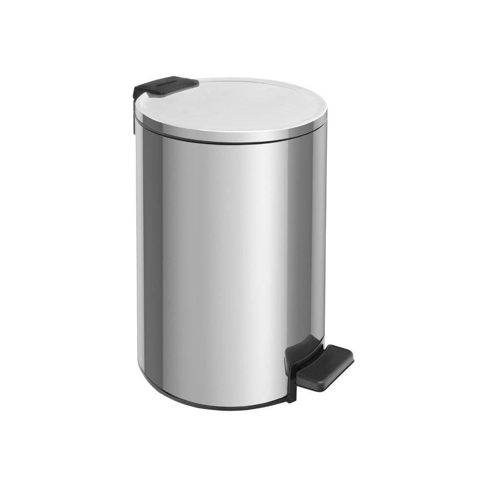 Lixeira Com Pedal Tramontina Loop Inox Acabamento Polido e Balde Interno 12L - Tramontina 94547012