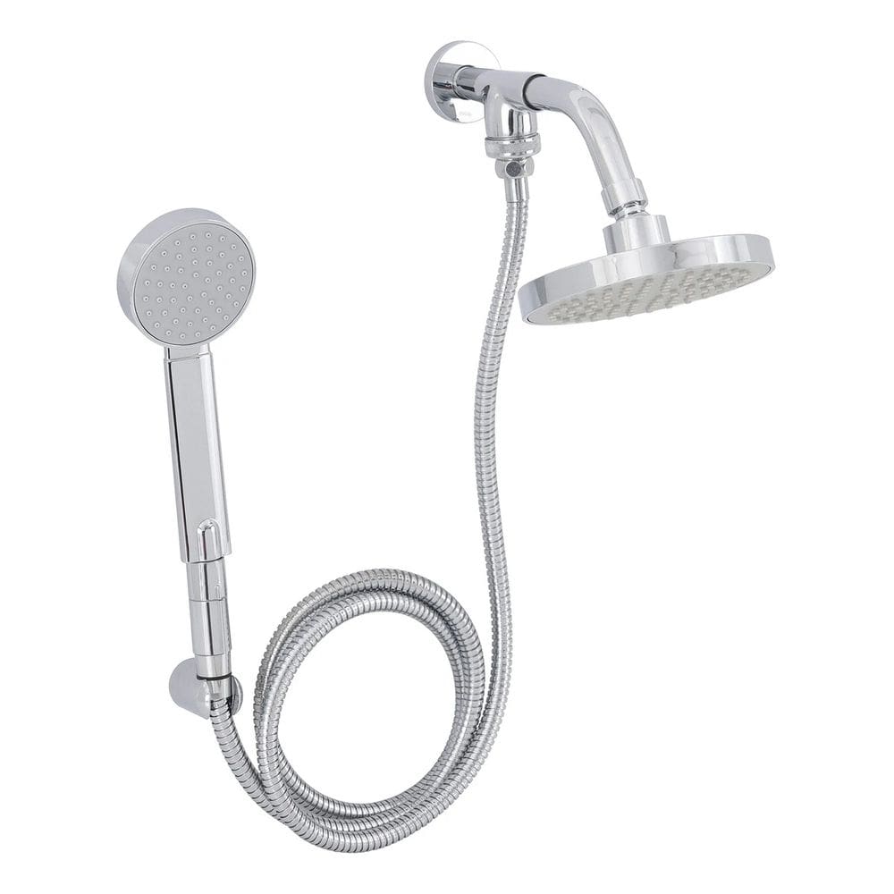 Ducha Redonda Cromada De Parede Com Chuveirinho - Docol