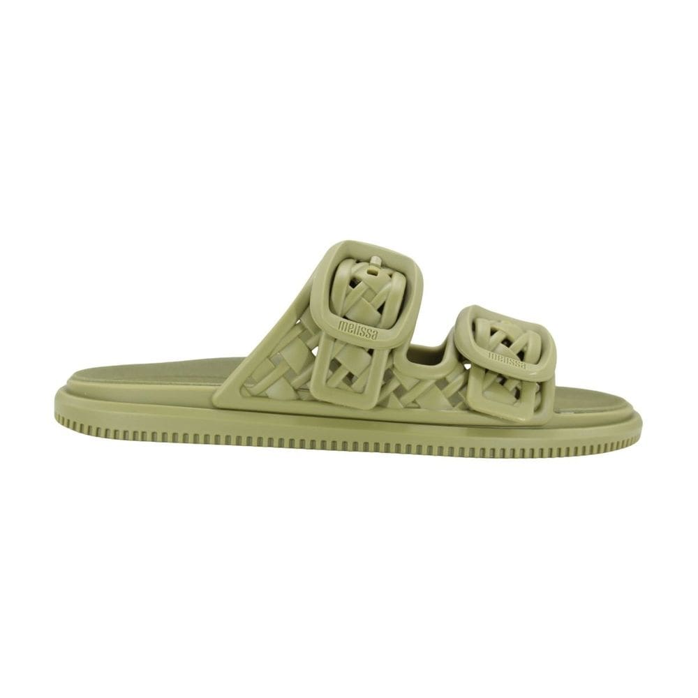 Tamanco Melissa Possession Slip Adulto Verde/Fosco