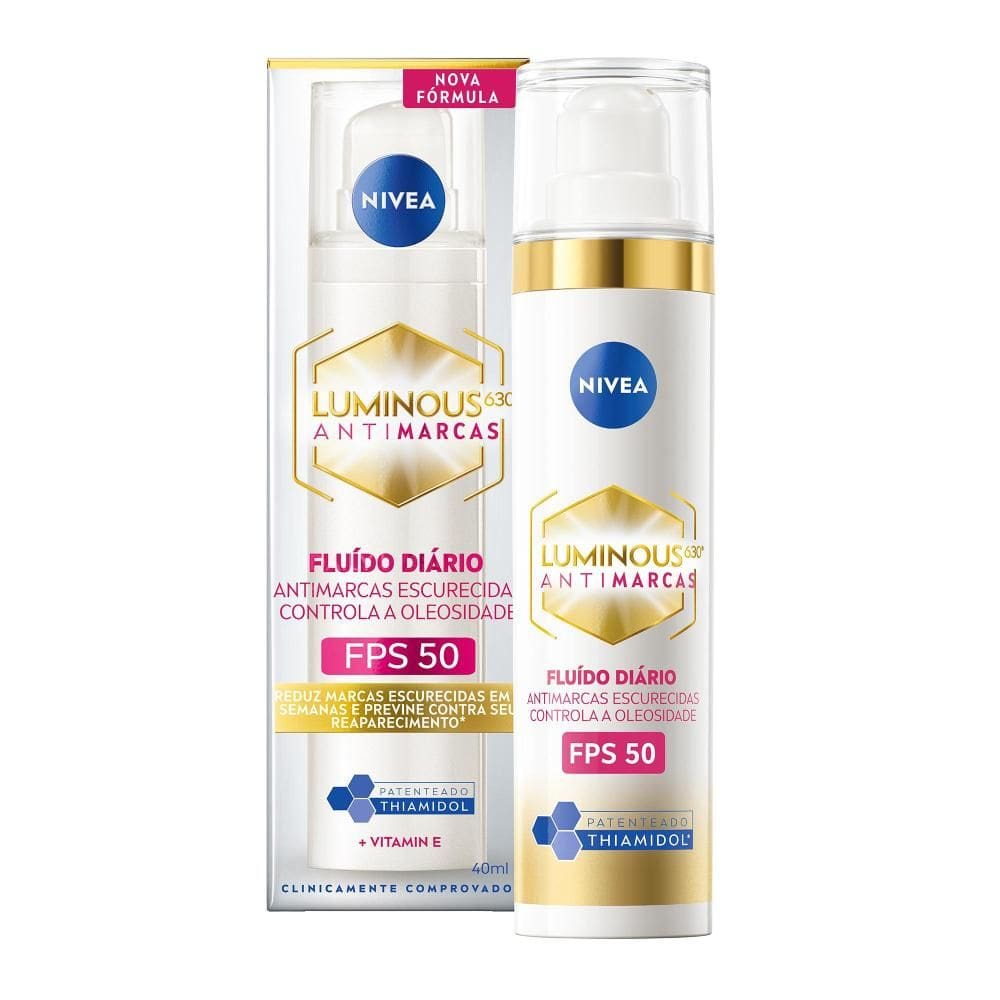 Fluido Facial NIVEA Antimarcas Luminous 630 FPS 50 40ml