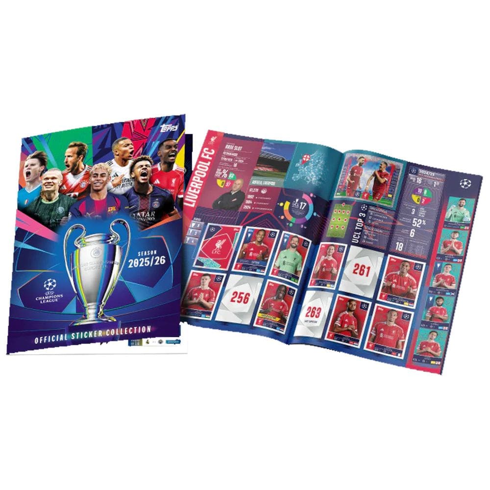Álbum Capa Mole Uefa Champions League 2025/2026 (vazio)