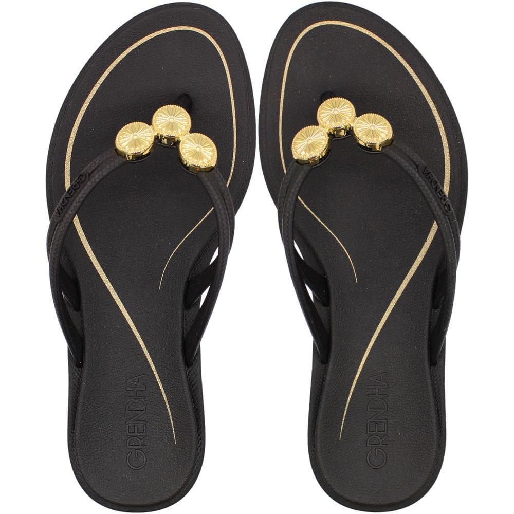 Tamanco de Dedo Rasteiro Grendha Origens Apliques Feminino